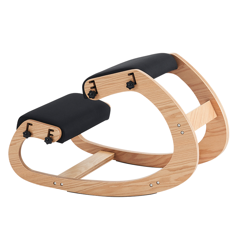 Musta pehmustettu istuin polvistuoli (Y-C33)