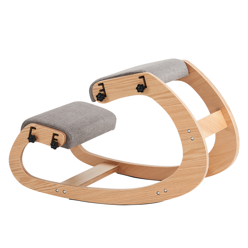 Harmaa pehmustettu istuin polvistuoli (Y-C33)