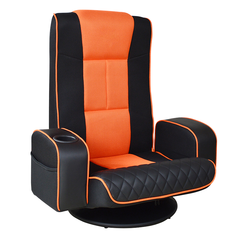 Säädettävä Mesh Pu Floor -pelituoli kupinpidikkeellä (S-0107b)