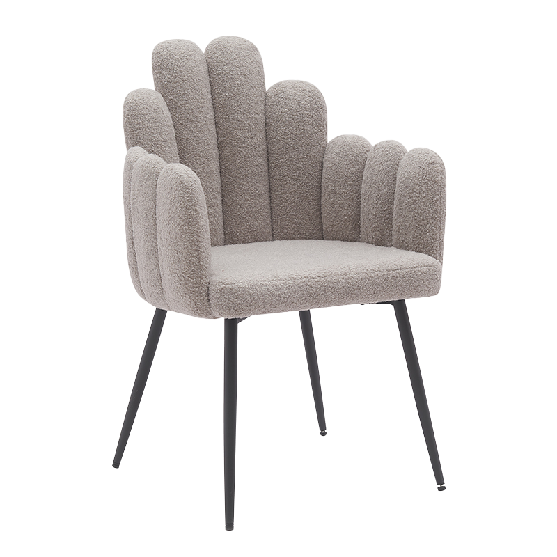 Harmaat mustat metallijalat ruokasalin tuolit (Y-C14)