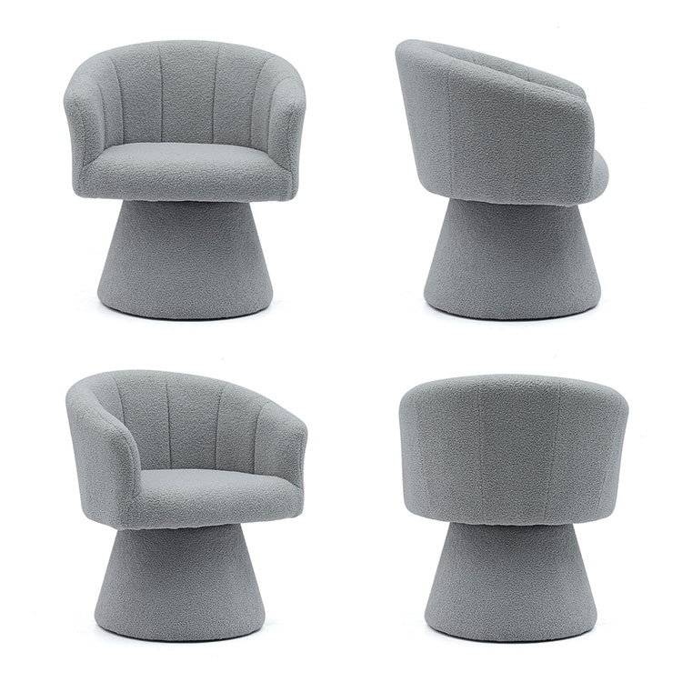 Harmaa sisätilojen vapaa-ajan tyyli Mukava paksu istuintyyny kääntyvä hotelli Accent Chaise lepotuoli Olohuoneen nojatuoli (GY-646)