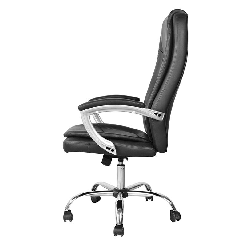 Korkeaselkäinen toimistotuoli maalatulla pehmusteella käsinojalla (M-6123)