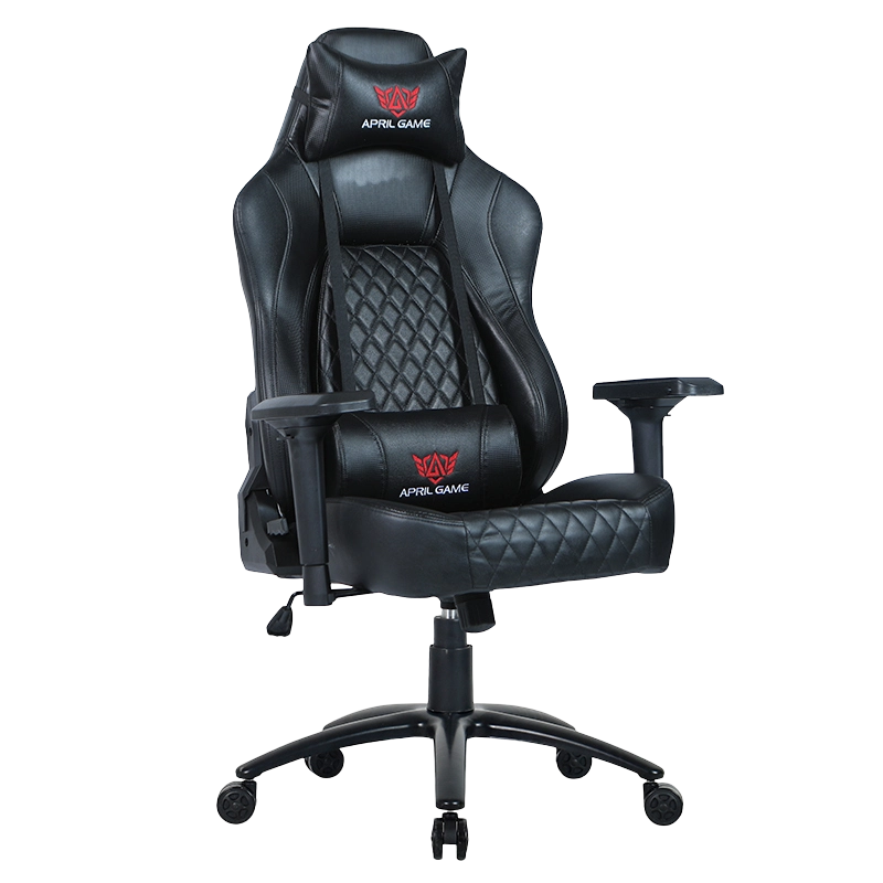 Korkea selkänoja 4D-käsinoja, musta maalaus metallipohjainen pelituoli (Y-2520)