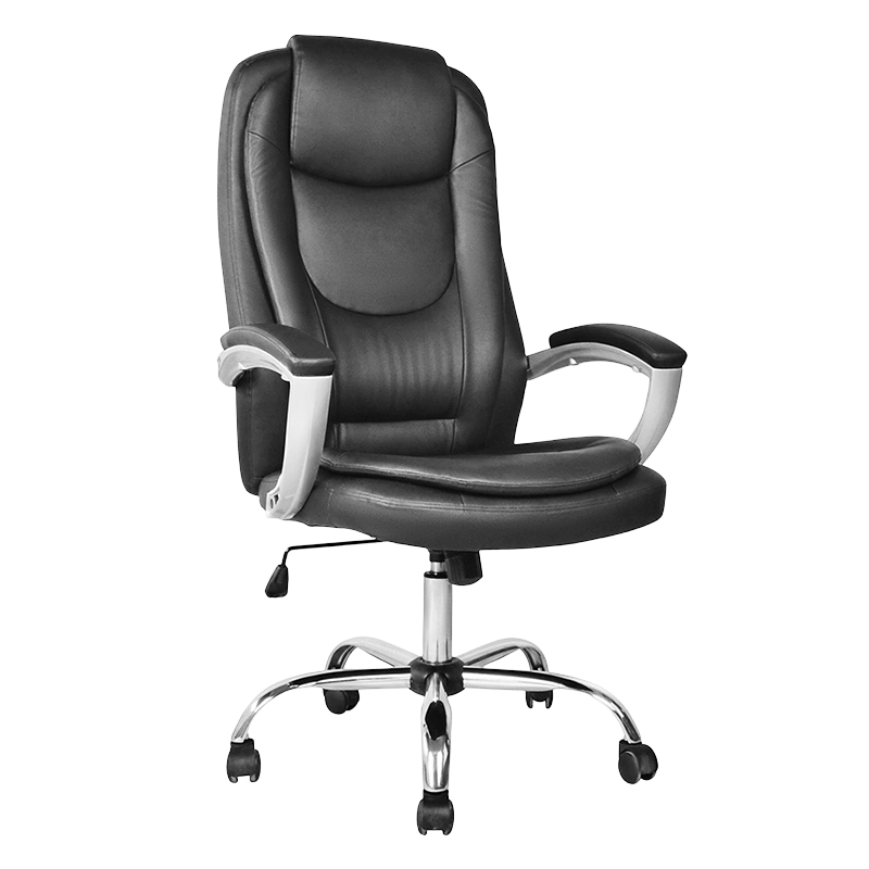 Korkeaselkäinen toimistotuoli maalatulla pehmusteella käsinojalla (M-6123)