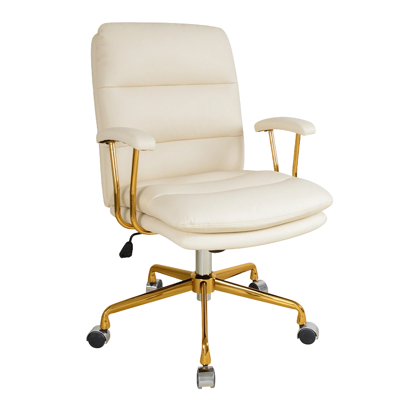 Pehmustettu metallikäsinoja, kaksinkertainen tyyny kotitoimistotuoli (X-5147)